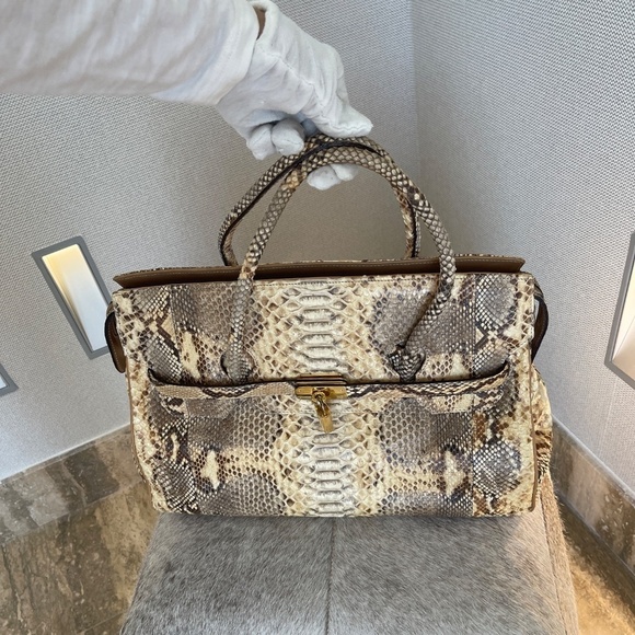 CASSINI FIRENZE JENNIFER TATTANELLI PHYTON HANDBAG - Picture 2 of 10